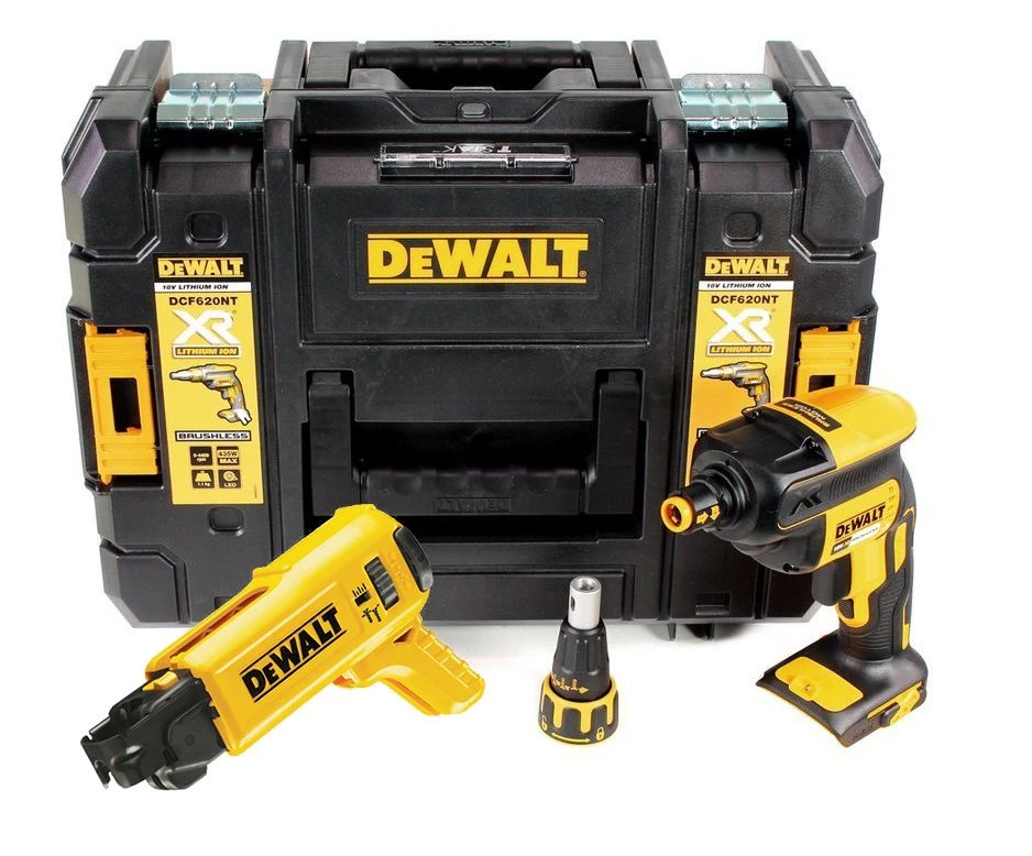 DeWALT DCF620P2K 18V Li-Ion Accu Gipsschroefmachine / Bandschroefmachine Set (2x 5.0Ah Accu) In TSTAK - Koolborstelloos - 25-57mm - DCF620P2K-QW - Afbeelding 2