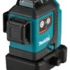 Makita SK700DX 12V Max Li-Ion Accu Kruislijnlaser Set (1x2.0Ah) In Tas - Zelfnivellerend - Rood 3x360°- 25m