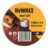 DeWalt DT3507 Doorslijpschijf - 125 X 22,23 X 1,0mm - RVS - Inox (10st) - DT3507-QZ