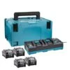 Makita XGT 40V Max Li-Ion Accu Starterset (4x 4.0Ah) + Duolader In Mbox