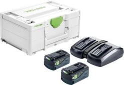 Festool SYS 18V 2x5,0/TCL 6 DUO Energieset (2x 5,0Ah) In Systainer - 577707