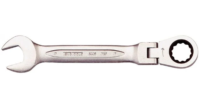 Teng Tools 600513RF Ring-/steeksleutel Met Ratel En Flexibele Kop - Metrisch - 13 X 154mm