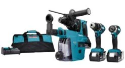 Makita DLX3106TW1 3-delige Combiset (2x 5.0Ah Accu) In Tas