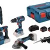 Bosch Accu Toolkit 5 Toolkit 18V GSB 18V-60 C + GWS 18V-10 C + GBH 18V-26 + GSA 18V-LI + GLI 18V-1200 C - 1x ProCORE 18V 4,0Ah + 2x ProCORE18V 8,0Ah - 0615990M2X