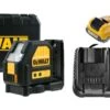 DeWalt DCE088D1R 10.8V Li-Ion Accu Zelfnivellerende Kruislijnlaser Set (1x 2.0Ah Accu) In Koffer - 2 Lijnen - 15m - Rood - DCE088D1R-QW