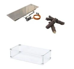 GoFire Vuurtafel Inbouwbrander Compleet - 75 X 25cm